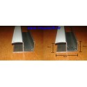 PROFIL DUBLU U 2,5 M ALUMINIU ECO 38MM