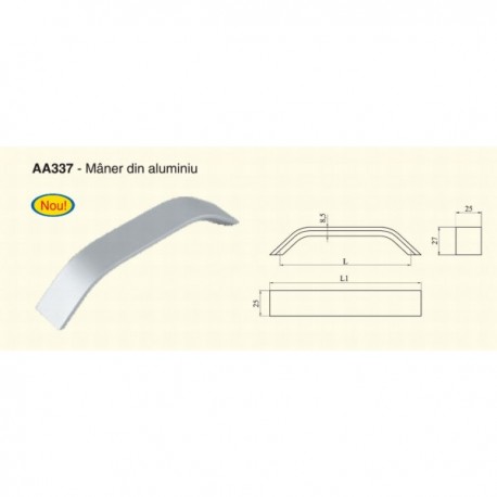 MANER AA337 DIM 096 MM, ALUMINIU