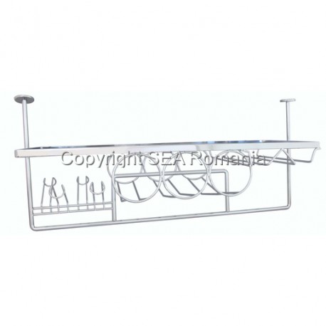 SUPORT BAR SUSPENDAT 730X300X320MMH CROMAT 570.12.06
