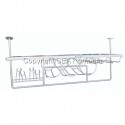 SUPORT BAR SUSPENDAT 730X300XH320MM CROMAT 570.12.06