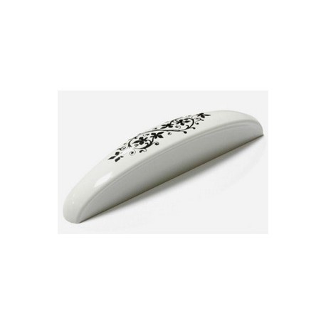 S 8221-90GL36DK430 MANER PLASTIC ALB LUCIOS CU FLORI 64MM