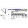 CONSOLA RABATABILA 200X210 MM 15kg MARO 287.40.140