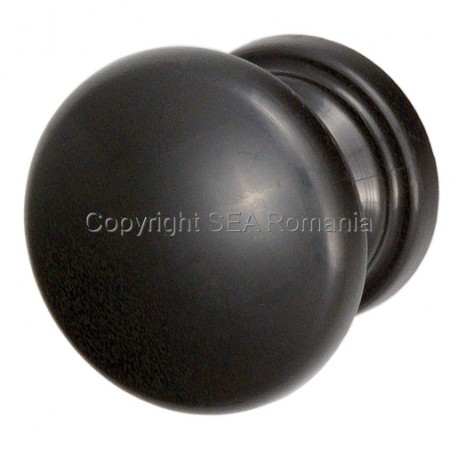 BUTON PLASTIC ROTUND D32XH27MM NEGRU 484.09.19