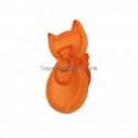 BUTON MOBILA COPII TRANSPARENT PISICUTA ORANGE 487.07.48