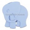 BUTON PLASTIC MAT ELEFANT BLEU 487.02.49