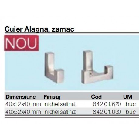 AGATATOR CUIER HAFELE 40X12X40MM NICHEL SATINAT 842.01.620