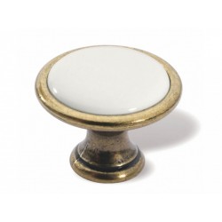 S 1700-29PF21ZN48 BUTON BRONZ ANTIC PORTELAN BEJ