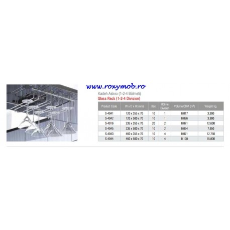SUPORT PAHARE STARAX 1 BRAT 120X500X70MM S-4042