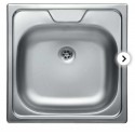 CHIUVETA LIV INOX EC-144DK PANZAT 480X480X155MM