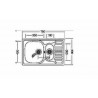 CHIUVETA LIV INOX EC-174K NATUR 780X490X160/100MM