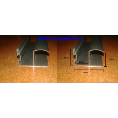PROFIL DUBLU U CANAL PERIE 3 ML ECO 38MM