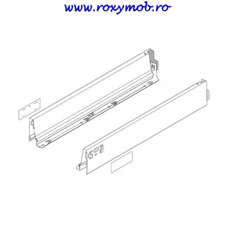 378M6502SA Z R+L SEIW LATERALA TANDEMBOX M 98.5MM 650MM ALB