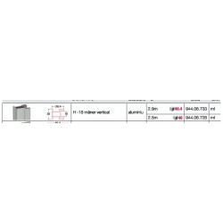 SISTEM ADOOR MANER VERTICAL H18 2.9 ML ALU 944.06.733