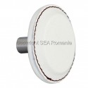 BUTON FINISAJ INOX PIELE 45X27MM ALB 481.61.111
