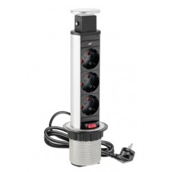 PRIZA INCASTRABILA GTV ROTUNDA 3 SCHUKO AE-BPW3GS-80