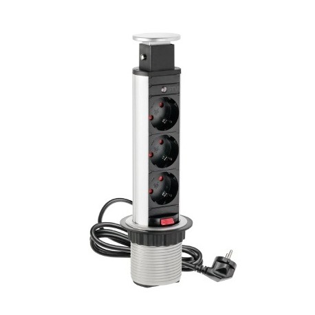 PRIZA INCASTRABILA GTV ROTUNDA 3 SCHUKO AE-BPW3GS-80