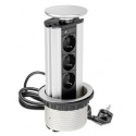 PRIZA GTV INCASTRABILA ROTUNDA BLAT D100 3SCHUKO GRI