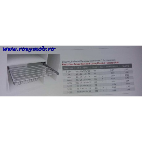 SUPORT PANTALONI+CRAVATE 755-675X510X100MM S-6307