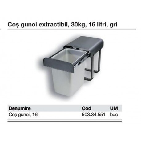 COS GUNOI EXTRACTIBIL 30KG 16L GRI 503.34.551