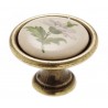 BUTON PORTELAN GIUSTI FLOARE VEREDE 34X25MM