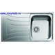 CHIUVETA TEKA UNIVERSO 1B 1D 86 INOX MAT