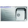 CHIUVETA TEKA UNIVERSO 1B 1D 86 INOX MAT