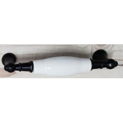 MANER PORTELAN ALB NEGRU DREPT 128MM 486.42.19