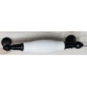 MANER PORTELAN ALB NEGRU DREPT 128MM 486.42.19
