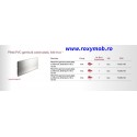 PLINTA H100 MM PLASTIC FOLIE ALU INOX 509 4M, 713.57.104