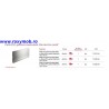 PLINTA H120 MM PLASTIC FOLIE ALU PERIAT 502 4M, 713.58.204