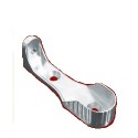 SUPORT BARA HAINE OVAL ACOPERIT P22021SU