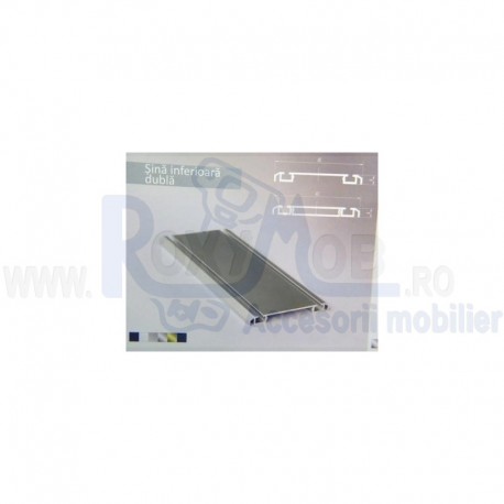 SLIDER SINA INFERIOARA DUBLA 5 ML LXD-4985.1 ALU