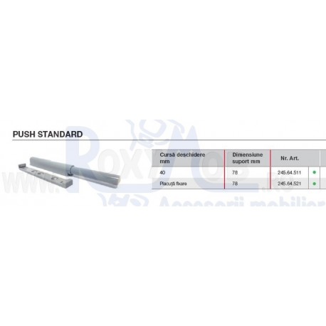 PLACUTA FIXARE PUSH 78MM 245.64.521