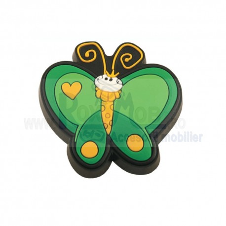 BUTON JUCARII FLUTURE VERDE AM049 1059