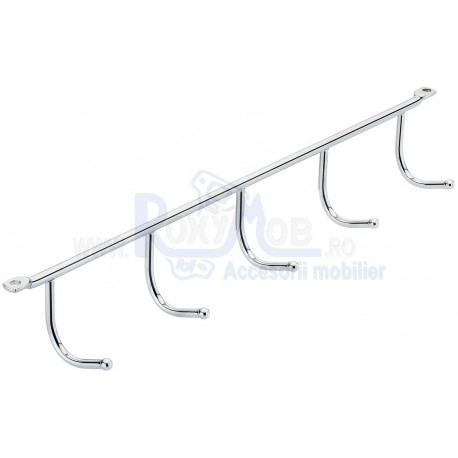 SUPORT 5 AGATATORI TAVAN 350X44X48MM CROM 520.04.252