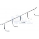 SUPORT 5 AGATATORI TAVAN 350X44X48MM CROM 520.04.252