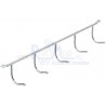 SUPORT 5 AGATATORI TAVAN 350X44X48MM CROM 520.04.252