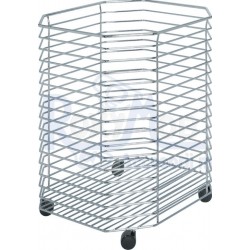 COS RUFE MOBIL CU ROLA DUBLA 73 L, CROMAT, NEGRU 540.01.204
