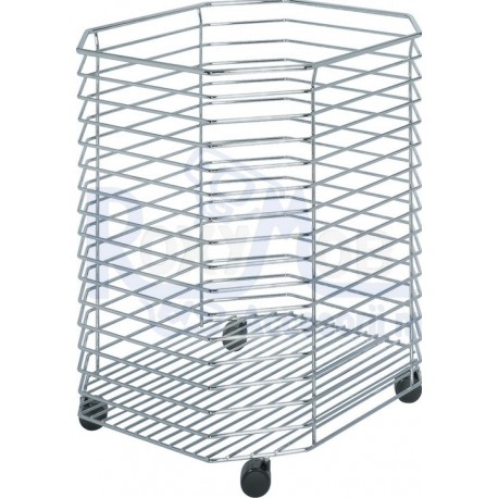 COS RUFE MOBIL CU ROLA DUBLA 73 L, CROMAT, NEGRU 540.01.204