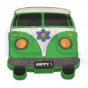 BUTON MOBILA COPII SIRO MASINUTA VERDE 54X59X26MM H233-52RU40