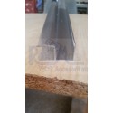 PROFIL DUBLU U 2,5 M CROM LUCIOS