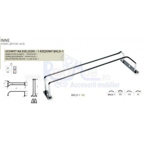 SUPORT PAHARE 1 BRAT 300 MM BKLD-1