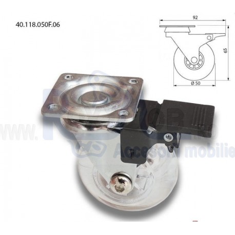 ROTILA NYLON TRANSPARENT D 50 MM + FRANA, COD 050F