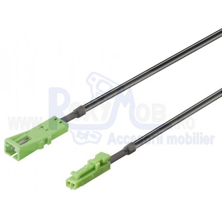 LED CABLU PRELUNGITOR 24V 20AWG NEGRU 0.5M 833.77.712