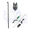 Set Senzor pescuit,Swinger Luminos,Suport de lanseta undita telecopic,inaltime 100cm