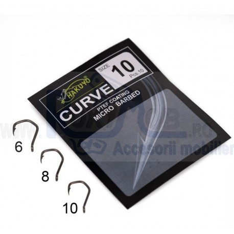 CARLIGE PESCUIT CRAP HAKUYO CURVE-PLIC DE 10 BUCATI