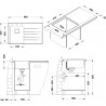 CHIUVETA ALVEUS CRYSTALIX 10 SATIN-ALB 860 X 540 X 211