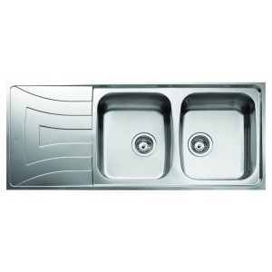 CHIUVETA TEKA UNIVERSO 2B 1D INOX MAT