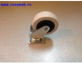 ROTILA NYLON GRI CU FLANSA DIAM 50 H 68MM 7006