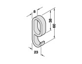 AGATATOR PLASTIC NEGRU PT. BARA HAINE OVALA 803.29.317